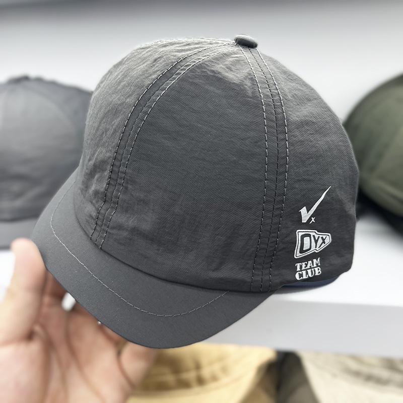 

Новая быстросохнущая кепка с коротким козырьком для мужчин и женщин, бейсболка, летняя американская бейсболка, мягкий верх, японская водонепроницаемая шляпа для женщин M（56-58cm）