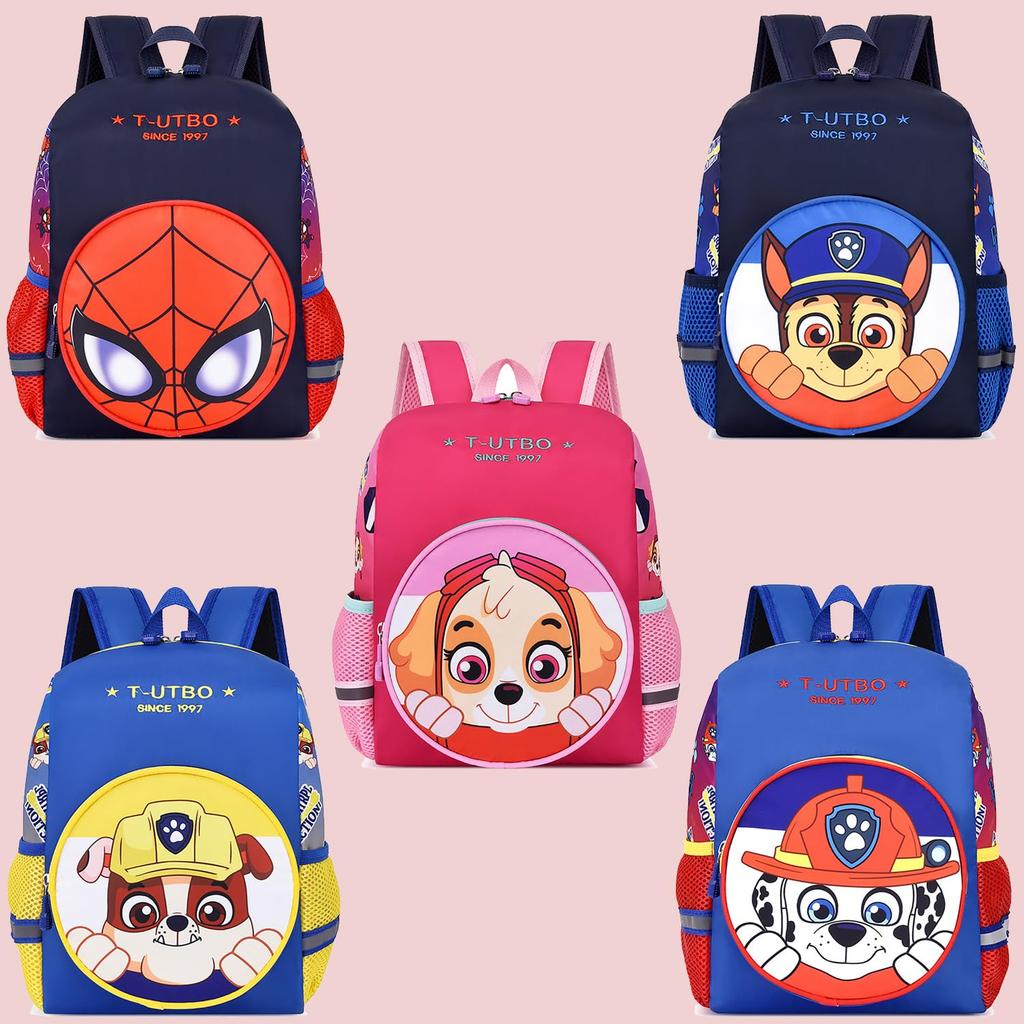 Paw Patrol Backpack for Boys and Perfect for Field and Large Fits A4 Perfect As a Gift 1 Kids' Girls, School, Trips, Kindergarten, Lightweight,
