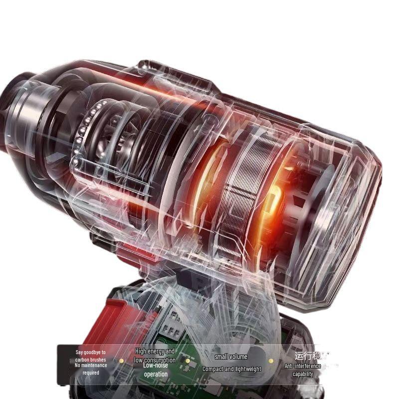 Rechargeable Brushless Impact Wrench with Lithium Battery for Auto Repair & Woodworking