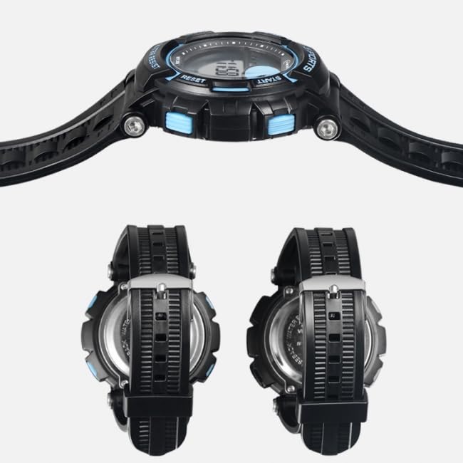 MINGRUI Large Display Sports Digital Suitable for Men and Waterproof for Daily Japanese Instruction Manual Time Field Factory Elementary School Junior