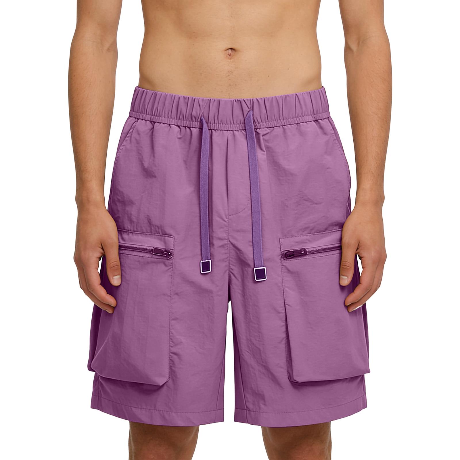 

Unisex Quick-drying Shorts, Outdoor Breathable Lightweight Five-point Pants XL фіолетовий