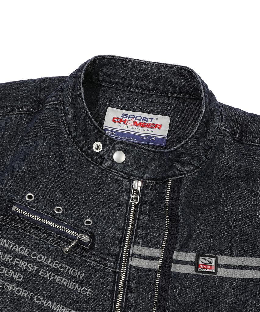 Sport Chamber Sc Denim Biker Jacket (Indigo)