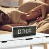 Digital Alarm Clock with Dimmer Temperature Function for Bedroom Office Travel Battery & USB Powered LED Mirror Alarm Clock
