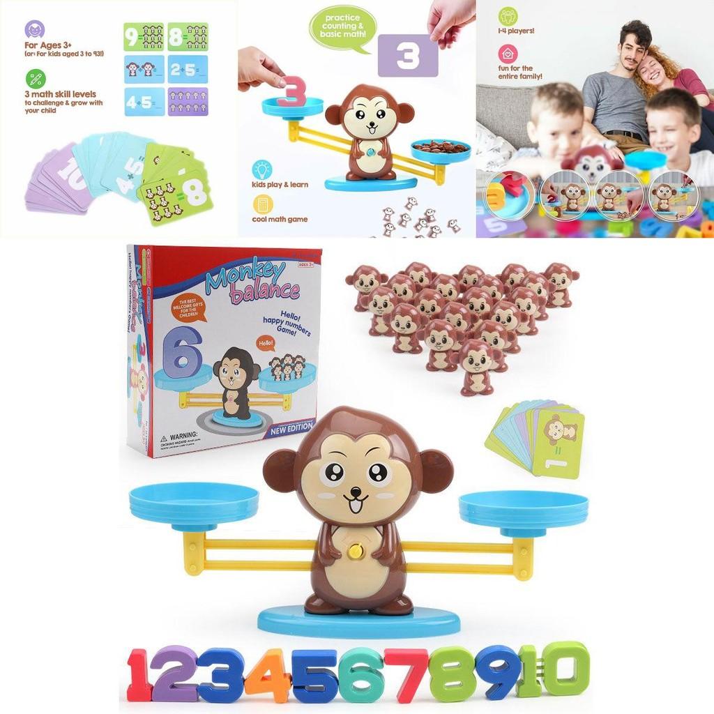 Fun Math Counting Game For Kids Monkey Balance Toy Set For Preschoolers