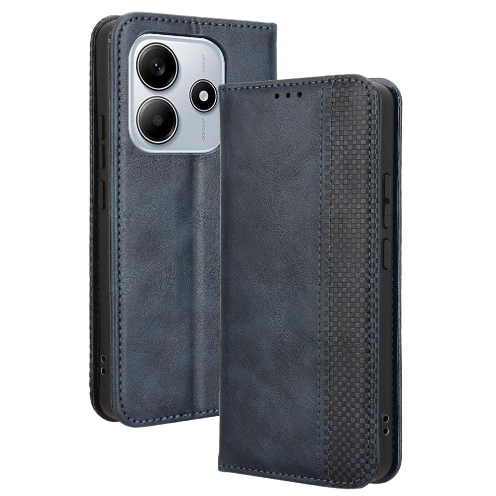 For Xiaomi Redmi Note 14 5G Leather Case Wallet Stand Retro Texture Phone Cover