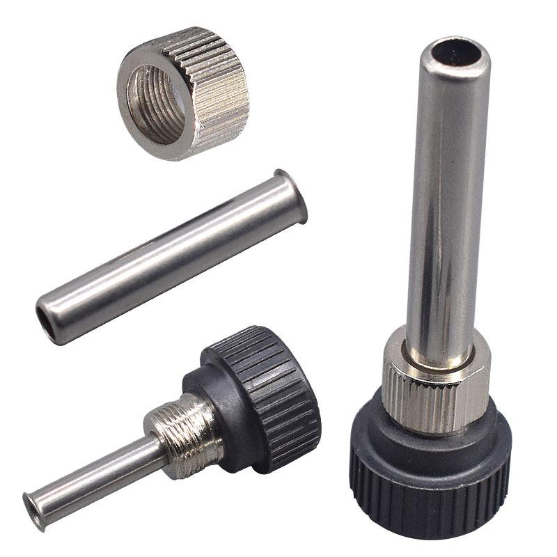 936 Soldering Station Kit: Circuit Board, 907 Handle, Steel Pipe, Five-Core Socket, Knob, High-Temp Sleeve Head.