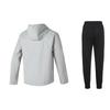 Under Armour Solid Logo Outdoor Training Running Long Sleeve Top Comfortable Mid Waist Long Pants Casual Sports Suit 23600401-009+23600704-001