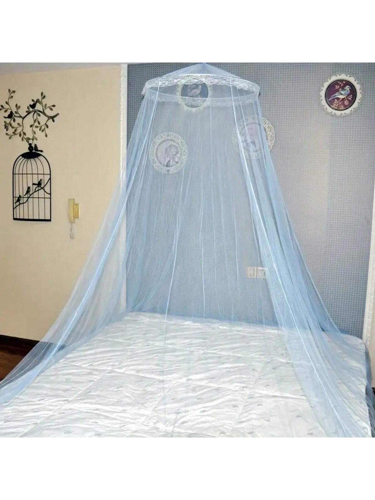 

Защитный купол от комаров с шифрованием, балдахин на кровать, подвесная палатка от насекомых для спальни, кемпинга, летнего использования белый