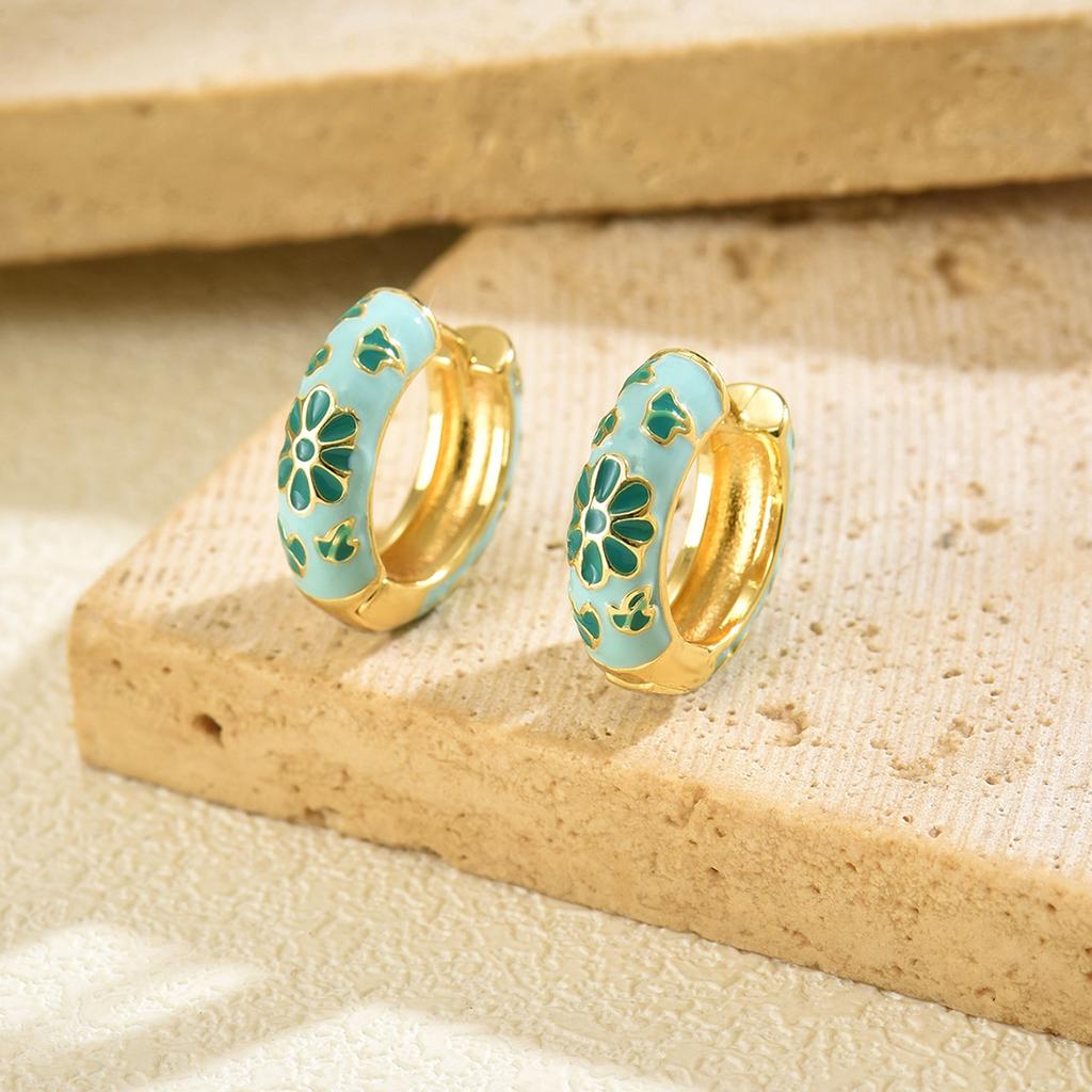 Geometric Drip Earrings  Niche Design, Diamond-encrusted Stud Earrings  Versatile and High-end Earrings