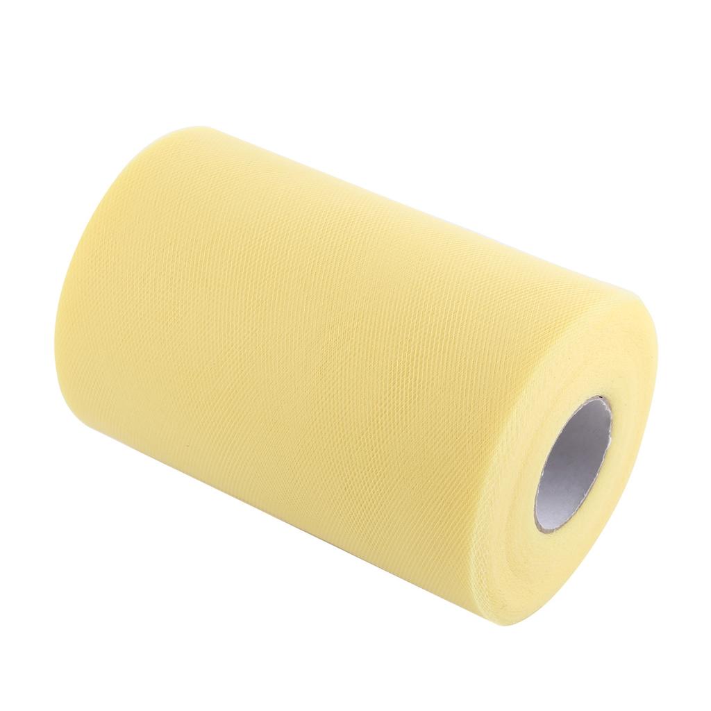 15cm Wide X 100yd Tulle Rolls Spool Soft Craft for Wedding Bridal Festival(White)