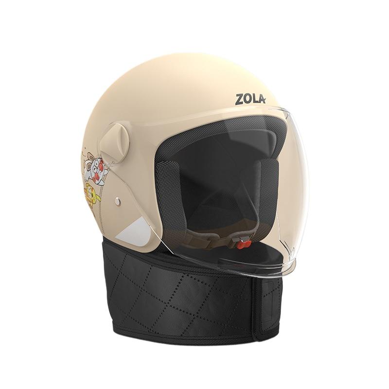 Winter Helmet Belt Scarf Electric Car Helmet Men and Women Universal Cat Ear Helmet Hard Hat