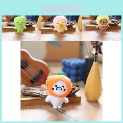 Adorable Fruit Duck Keychain Plush Toy Cute Bag Charm Soft Stuffed Animal