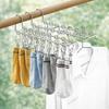 Stainless Steel Socks Drying Rack 10/16 Clips Window Net Clothespin Durable Socks Clips  Closet