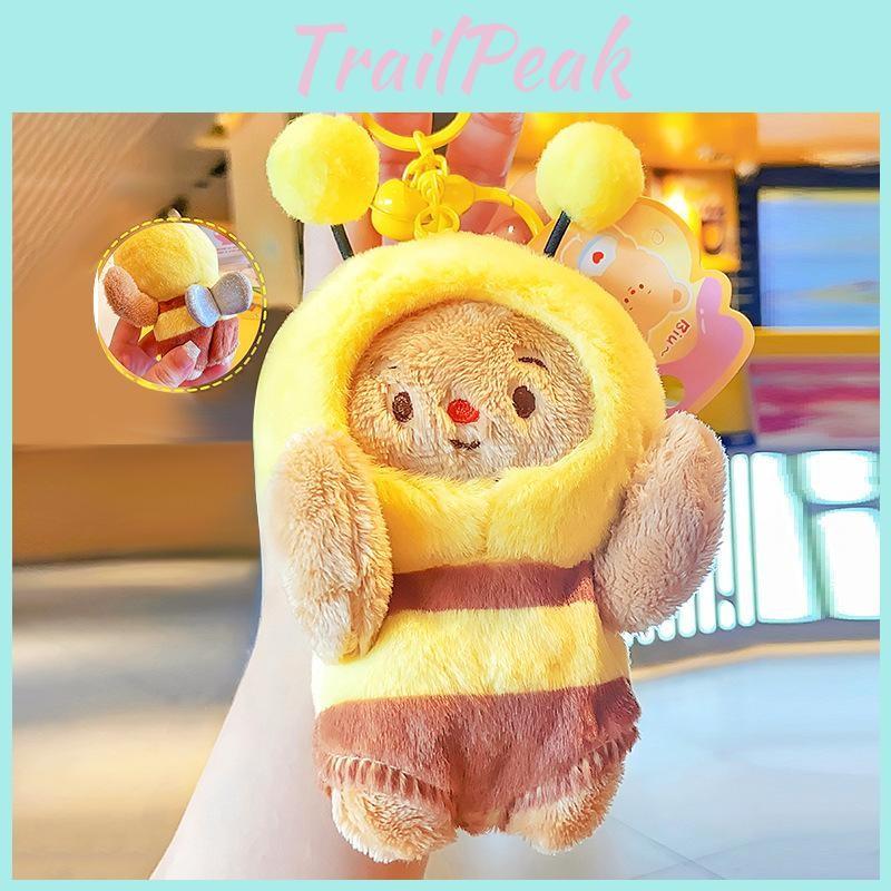 Jinnew Capybara Bee Plush Keyring With Vibrating Wings Bee Themed Doll For Gift