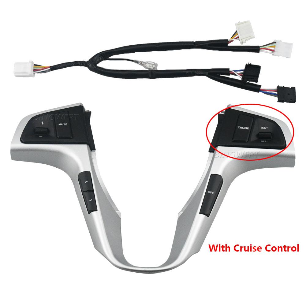 Multifunctional Steering Wheel Switch Cruise Control Button For Hyundai VERNA SOLARIS 2010 2011 2012 2013 2014 2015 Switch