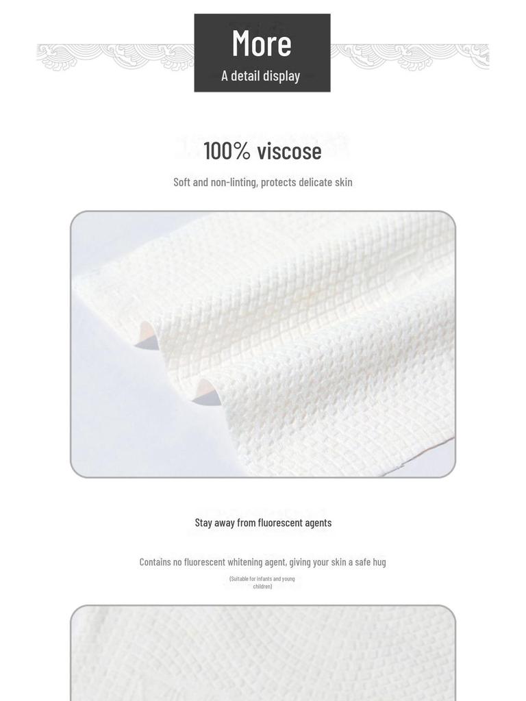 DAMAH Black Magic Baumwoll-Gesichtstücher - 72 Einweg-Reinigungstücher für Schönheitssalons