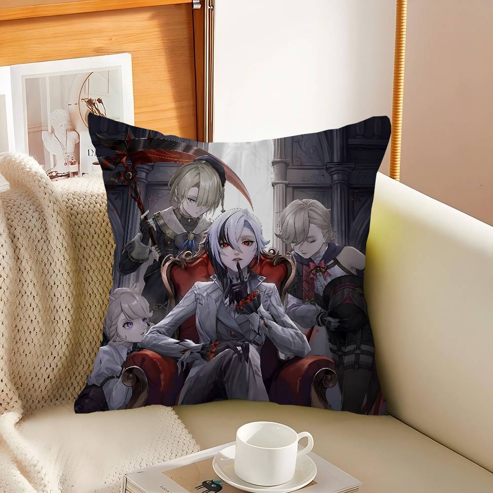 GenshinS Impact Arlecchino Pillowcase Toon Gift Cushion Cover Bedroom Home Sofa Chair Seat Decor Pillow Case