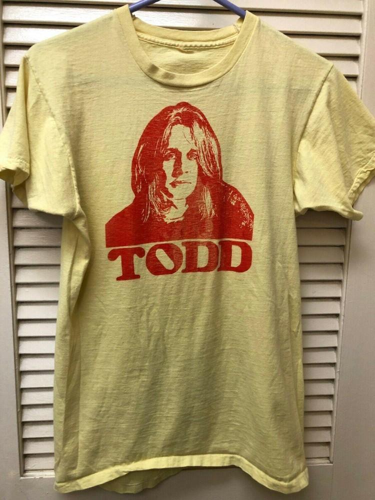 Стиль TODD RUNDGREN CONCERT Рубашка Классическая ЖЕЛТАЯ Унисекс Футболка L