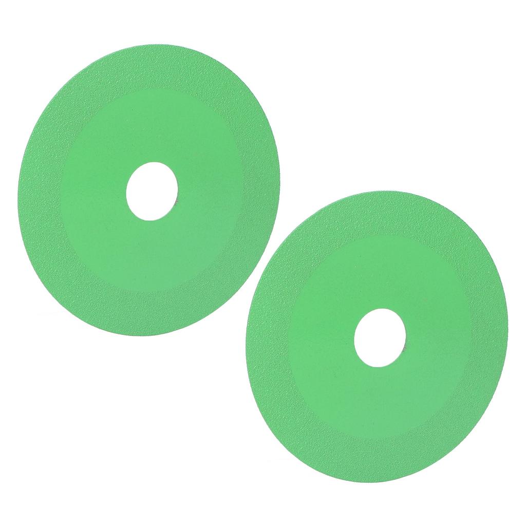 2 Sets Cutting Saw Blade for 100mm Angle Grinder High Hardness Heat Resistant Adamantine Saw Blade for Ceramic Glass