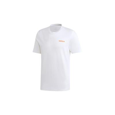 Neo Letter Logo Print Simple Short Sleeve T-Shirt Men Tops White GD5383