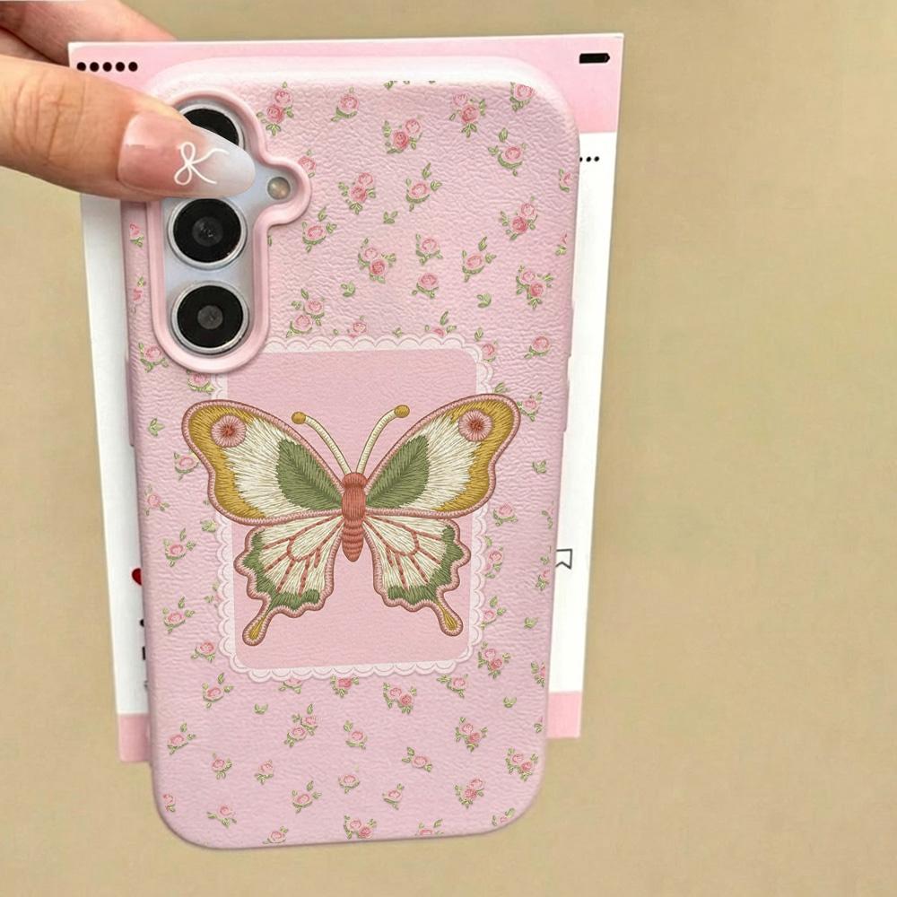 Vintage Bloemen Telefoonhoesje Voor Samsung A56 5G A37 A57 A16 A17 A55 A36 A53 A35 A34 A06 A07 A26 S26 Ultra S25 FE S24 Zachte TPU Cover