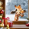 Cute Cartoon Animal Peeking Window Stickers, Creative Glass Window Decor for Festival  Home, Adorable Animal Clings
