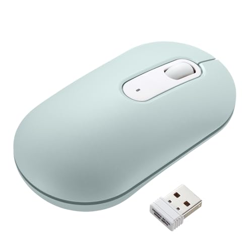 SANWA SUPPLY Silent Wireless Mouse (Green) MA-WBS327G