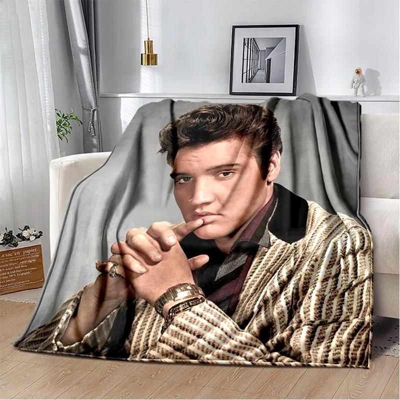 

Одеяло Элвиса Пресли с 3D принтом, флисовые одеяла для кроватей, одеяло для подарка на все сезоны