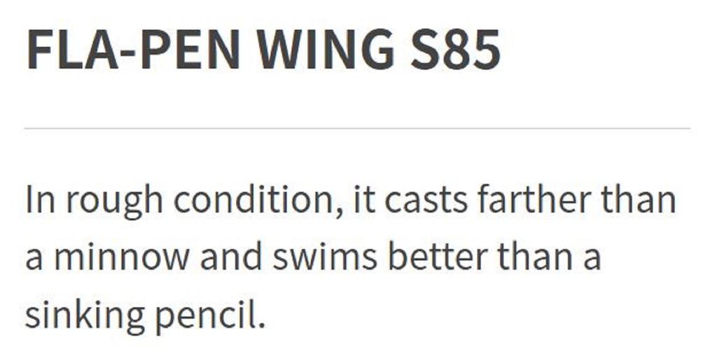 Maria Fla Pen S85 28 Grams Sinking Lure 021 (4280)