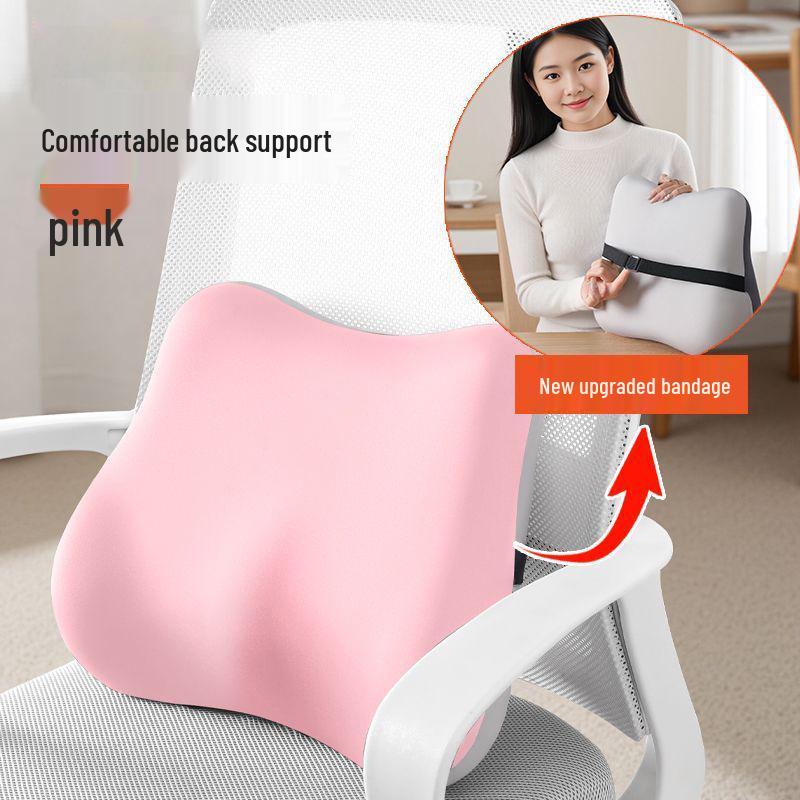 Ergonomic Memory Foam Seat & Lumbar Support Cushion for Office Chair