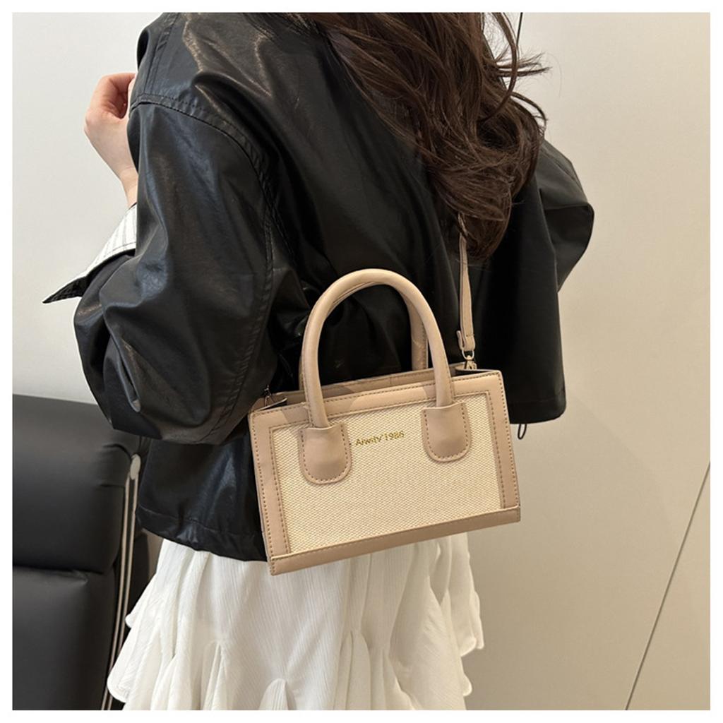 Ladies Out Splicing Commuter Large Capacity Fashion Handheld Crossbody Shoulder Bag For Women