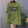 Taglia Larga 5XL 150kg Estate Maglietta da Donna Manica Corta T-shirt Top Oversize Donna Abbigliamento Femminile Tee