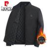 Pierre Cardin Men's Thickened Padded Baseball Collar Jacket