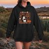 Women Fashion O Neck Long Sleeve Printed Top Hoodie Sweatshirt