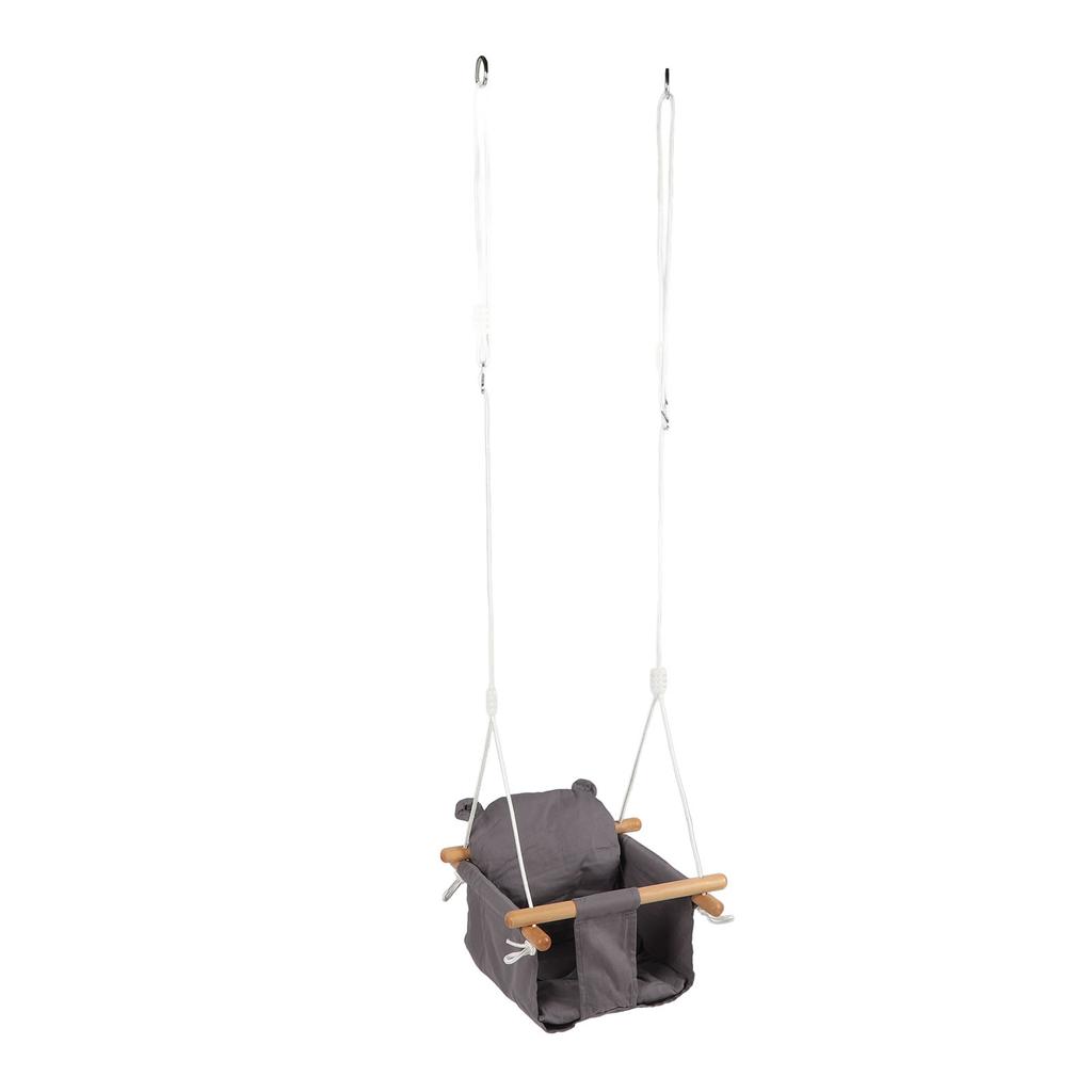 Baby Swing 55.1lb Load Bearing Wooden Hanging Baby Swing Universal Baby Hammock Swing for Indoor