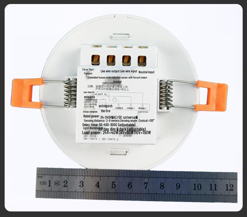 Adjustable Recessed Infrared Motion Sensor Switch 24-245V