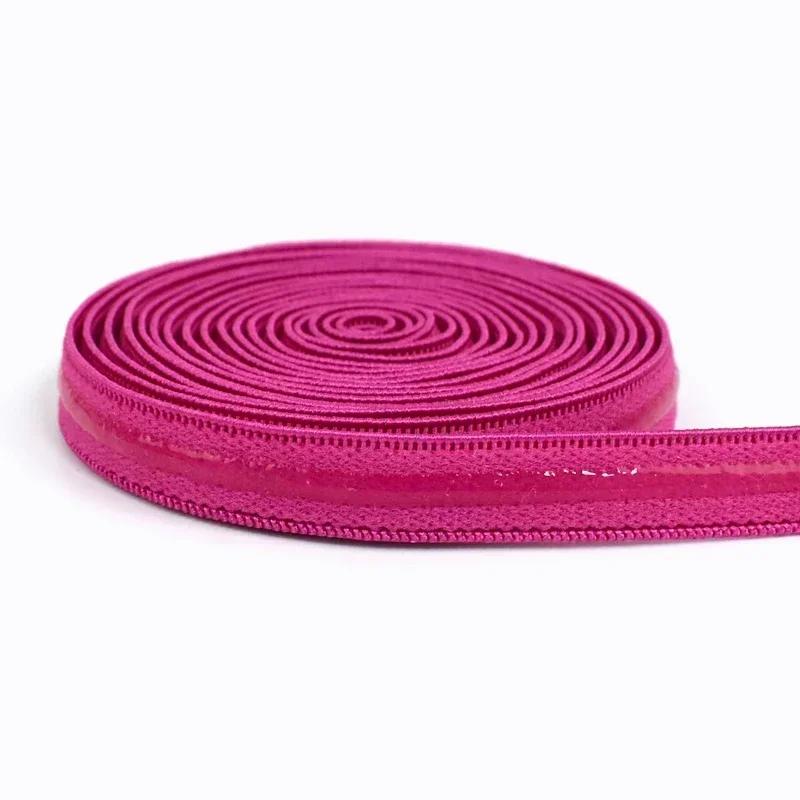 Cinta Elástica Antideslizante de 2/5/10/20M, 10mm de Estiramiento, Bandas de Goma de Silicona Elástica para Tirantes de Sujetador, Ropa Interior, Cinturones, Cintas, Accesorio de Recorte para Costura