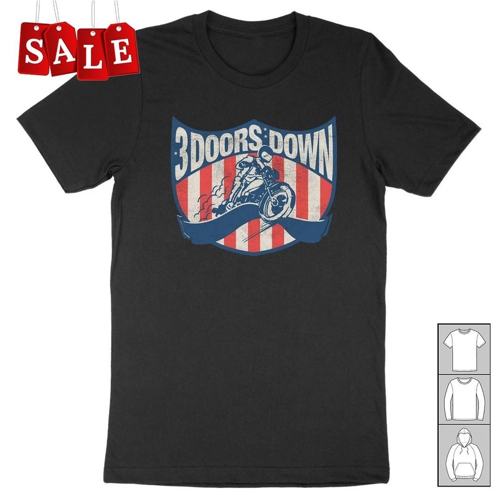 

New Popular 3 Doors Down Brad Arnold Motorcycle Gift For Fans Unisex S5XL LW987 Unisex T-Shirt XXL