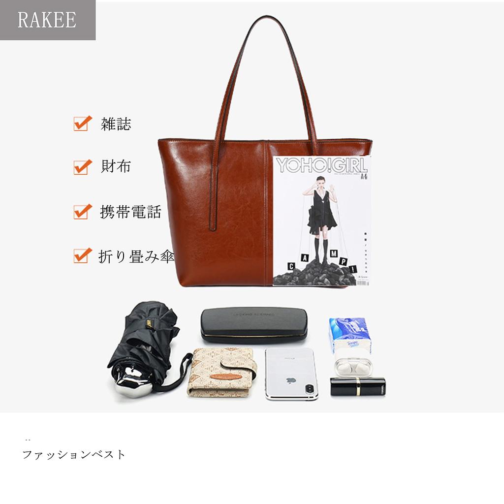 FSD.WG Women's Tote Bag, Italian Cowhide Leather, Large Capacity, 2-Way HandbagShoulder Bag, A4 Size, Perfect for Job Hunting, Commuting, School,