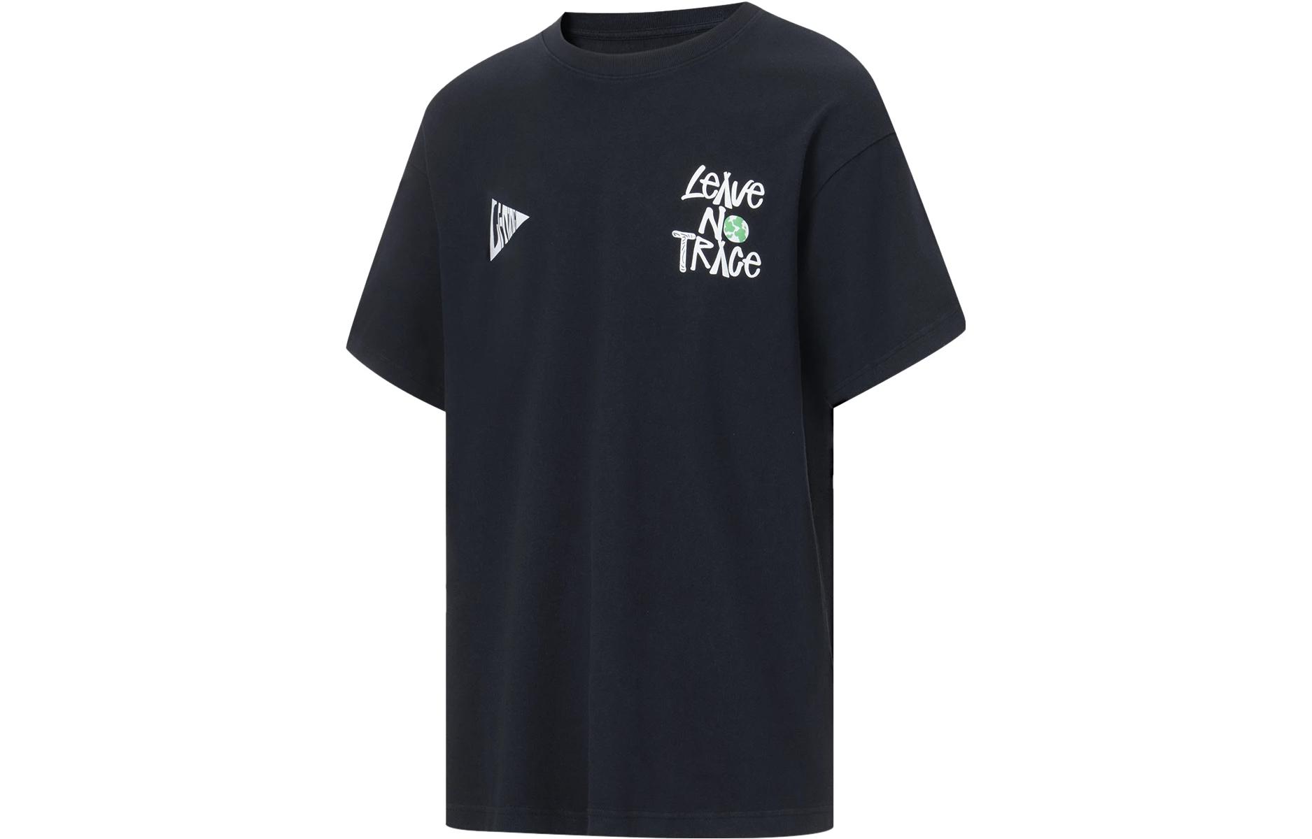 Li Ning China Li Ning Dadiwuhen Series T Shirt Unisex Black AHST137-2 L
