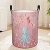 1pc Valentine Cute Sea Animals Hamper - Marine-Themed Laundry Basket with Fish Storage For, Bath, Room Cloth Basket Compatible for Decor & Daily, Shel