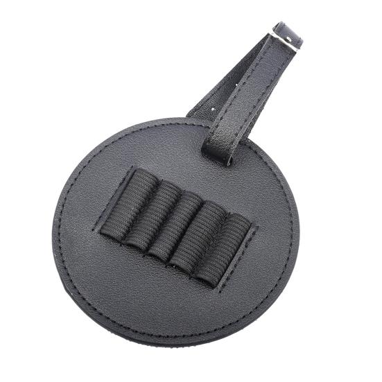 Yousheng Golf Tee Holder Clip-on Organizer, PU Leather Ball Tee Pouch with Stretchable Strap, Portable Vintage Style, 5-Slot Anti-Drop Design & Belt