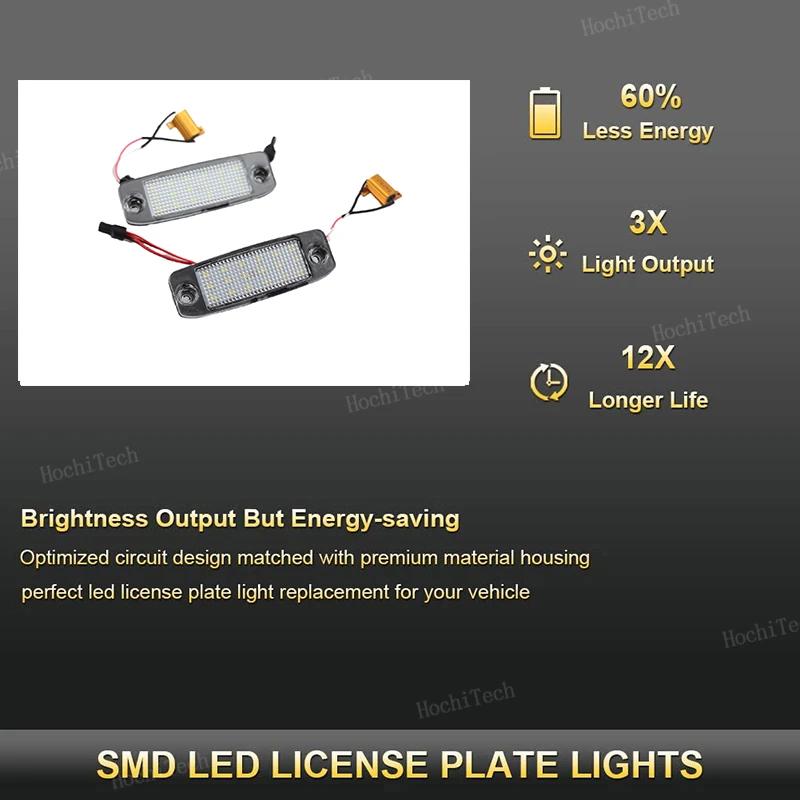 For Kia Sportage 2011-2016 Hyundai SONATA 10 YF 10MY 2010-2019 2x License Plate Light Rear Number Plate Lamp Upgrade Error Free