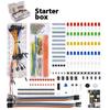 Component Pack Beginner's Starter-Kit Stable Power Supply With 9V Limit Compatible With 830 Hole Spacious 830-Point Breadboard