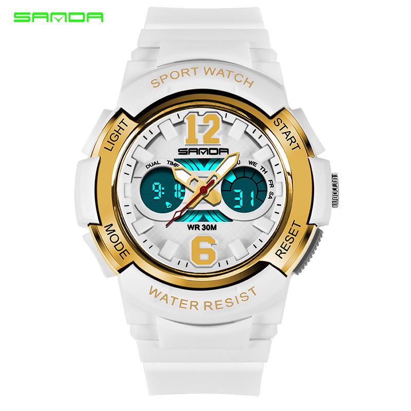 SANDA 3D Outdoor Sports Watch: Multifunctional, Luminous, Waterproof, for Teenagers, Unisex