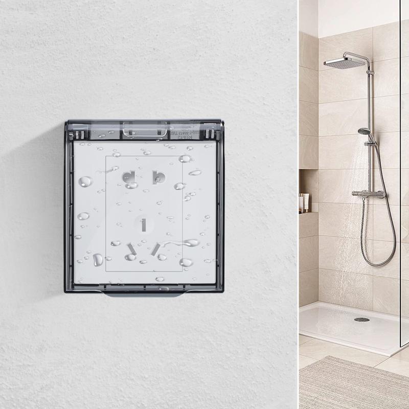 Socket Protective Cover Outdoor Waterproof Electrical Box Electric Plug Cover Bathroom Wall Switch Protection Cover