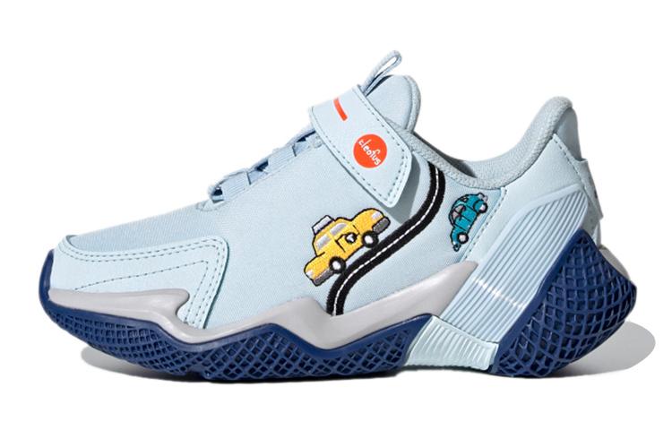 Cleofus x Adidas 4Uture Rnr El K Breathable Low top Running Shoes Blue Kids FW8034 33