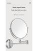 Wall-Mounted Folding Lighted Makeup Mirror for Bathroom or Dormitory