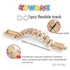 New All Kinds Wooden Track Parts Beech Wooden Railway Train Track Toy Accessories Fit For All Brands Wood Tracks Toys For Kids