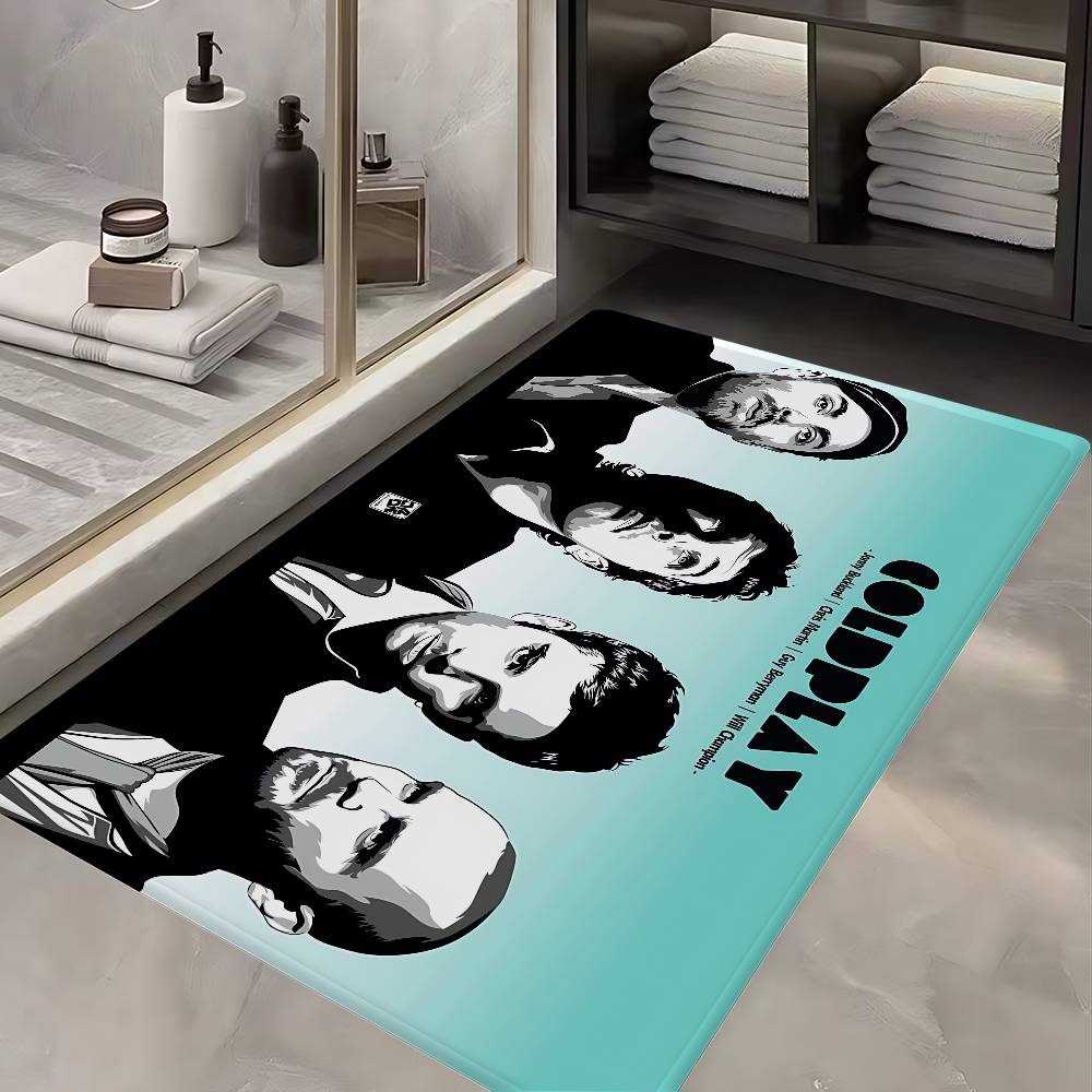 Classic Pop Rock Band C-Coldplay Kitchen Mat Cheaper Anti-slip Modern Living Room Balcony Printed Modern Home Decor